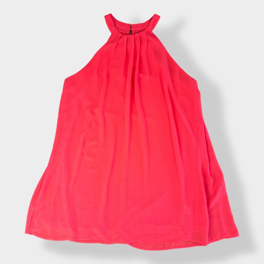Astr the label high‎ neck trapeze dress in red size L